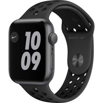 Apple Watch Nike SE GPS, 44mm, Space Gray, Aluminium Case, Anthracite/Black Nike Sport Band