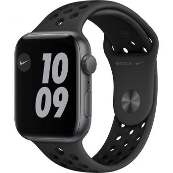 Apple Watch Nike SE GPS, 44mm, Space Gray, Aluminium Case, Anthracite/Black Nike Sport Band de firma original