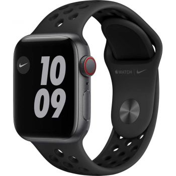Apple Watch Nike SE GPS + Cellular, 40mm, Space Gray, Aluminium Case, Anthracite/Black Nike Sport Band
