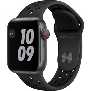 Apple Watch Nike SE GPS + Cellular, 40mm, Space Gray, Aluminium Case, Anthracite/Black Nike Sport Band de firma original