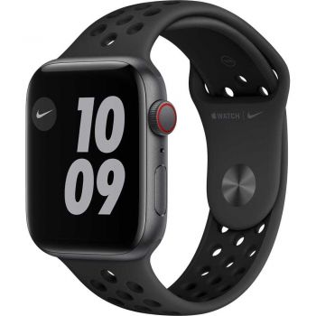 Apple Watch Nike SE GPS + Cellular, 44mm, Space Gray, Aluminium Case, Anthracite/Black Nike Sport Band