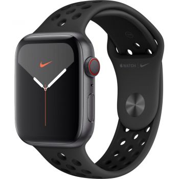 Apple Watch Nike Series 5 GPS + Cellular, 44mm, Space Grey, Aluminium Case, Anthracite/Black Nike Sport Band de firma original