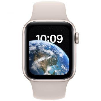 Apple Watch SE2, GPS, 40mm, Starlight Aluminium Case, Starlight Sport Band ieftin