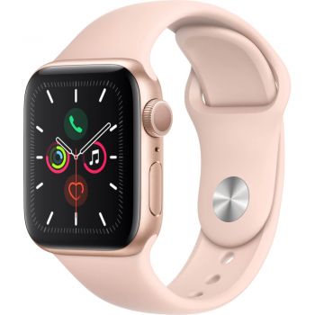 Apple Watch Series 5 GPS, 40mm, Gold, Aluminium Case, Pink Sand Sport Band de firma original