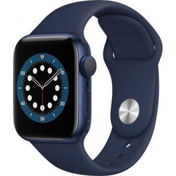 Apple Watch Series 6 GPS, 40mm, Blue, Aluminium Case, Deep Navy Sport Band