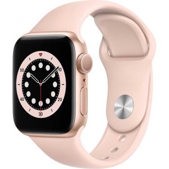 Apple Watch Series 6 GPS, 40mm, Gold, Aluminium Case, Pink Sand Sport Band de firma original