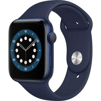 Apple Watch Series 6 GPS, 44mm, Blue, Aluminium Case, Deep Navy Sport Band
