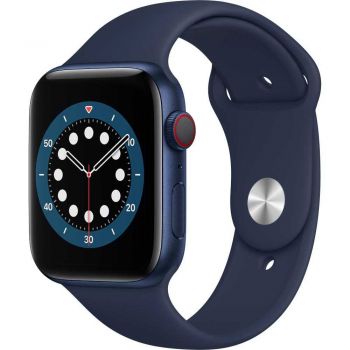 Apple Watch Series 6 GPS + Cellular, 44mm, Blue, Aluminium Case, Deep Navy Sport Band