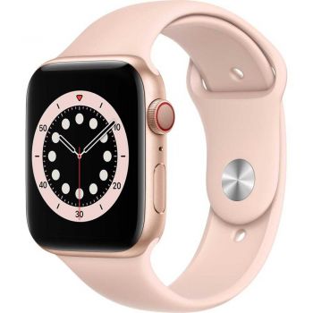 Apple Watch Series 6 GPS + Cellular, 44mm, Gold, Aluminium Case, Pink Sand Sport Band