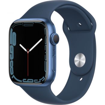 Apple Watch Series 7 GPS, 45mm, Blue Aluminium Case, Abyss Blue Sport Band