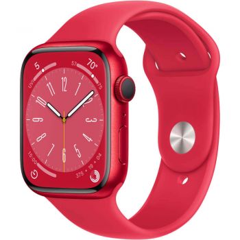 Apple Watch Series 8 GPS, 45mm, RED Aluminium Case, RED Sport Band