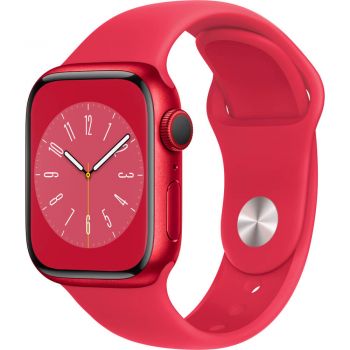 Apple Watch Series 8 GPS + Cellular, 41mm, (PRODUCT)RED Aluminium Case, (PRODUCT)RED Sport Band