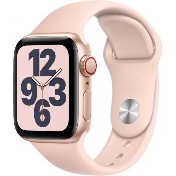 Apple Watch Series SE GPS + Cellular, 40mm, Gold, Aluminium Case, Pink Sand Sport Band