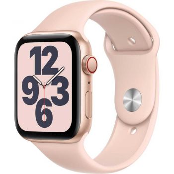 Apple Watch Series SE GPS + Cellular, 44mm, Gold, Aluminium Case, Pink Sand Sport Band