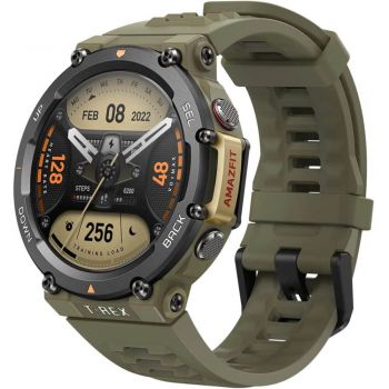 Smartwatch Amazfit Watch T-Rex 2, Wild Green ieftin