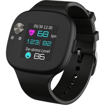 Smartwatch Asus VivoWatch HC-A04V BP, Display LCD, Bluetooth 4.2 , Rezistent la apa, Senzor GPS, Negru
