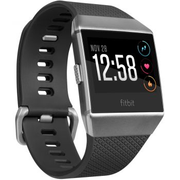 Smartwatch Fitbit Ionic, Curea Charcoal, Smoke Gray de firma original