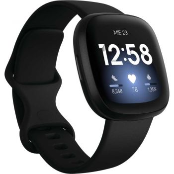 Smartwatch Fitbit Versa 3, NFC, Negru ieftin