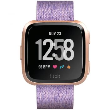 Smartwatch Fitbit Versa, Lavender Woven ieftin