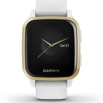 Smartwatch Garmin Venu Sq, Light Gold/White