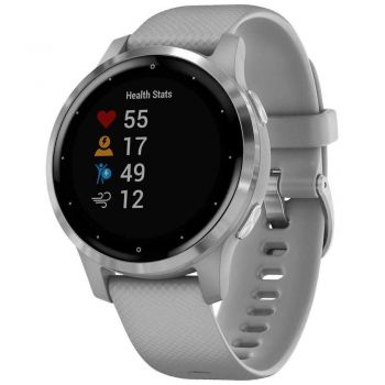 Smartwatch Garmin Vivoactive 4S, Powder Gray Silver de firma original