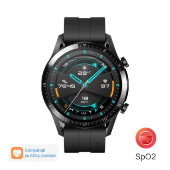 Smartwatch Huawei Watch GT 2, 46mm, Matte Black ieftin