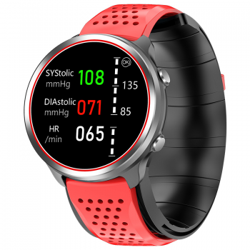 Smartwatch iSEN Watch P30, IP67, Gri/Rosu