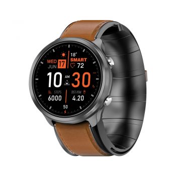 Smartwatch iSEN Watch P30, IP67, Negru/Maro