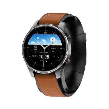 Smartwatch iSEN Watch P50, Negru/Maro de firma original