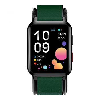 Smartwatch iSEN Watch P80, 39mm, Negru/Verde de firma original