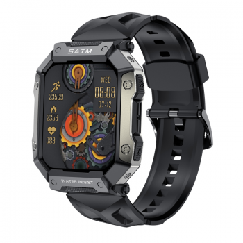 Smartwatch iSEN Watch PG333, Bluetooth, IP68, Negru ieftin