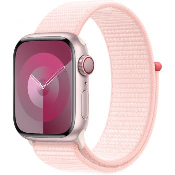 Apple Watch S9, Cellular, 41mm, Pink Aluminium Case, Pink Sport Loop de firma original