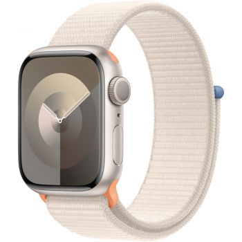 Apple Watch S9, GPS, 41mm, Starlight Aluminium Case, Starlight Sport Loop