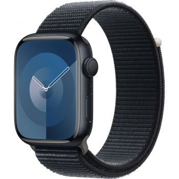 Apple Watch S9, GPS, 45mm, Midnight Aluminium Case, Midnight Sport Loop
