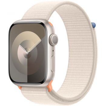 Apple Watch S9, GPS, 45mm, Starlight Aluminium Case, Starlight Sport Loop