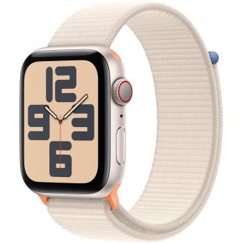 Apple Watch SE2 2023, GPS, Cellular, 44 mm, Starlight Aluminium Case, Starlight Sport Loop