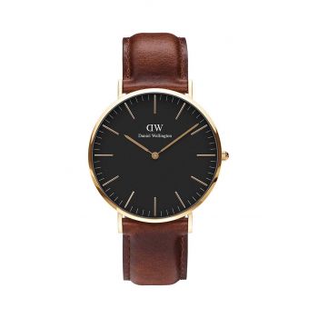 Daniel Wellington ceas Classic 40 St Mawes barbati, culoarea maro