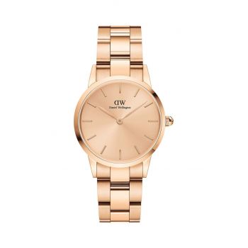 Daniel Wellington ceas Iconic Link Unitone 28 femei, culoarea roz de firma original