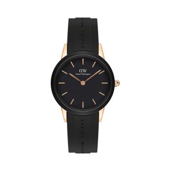 Daniel Wellington ceas Iconic Motion femei, culoarea negru ieftin