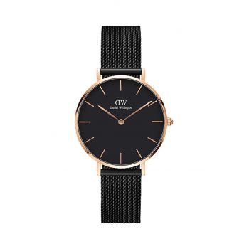 Daniel Wellington ceas Petite 32 Ashfield femei, culoarea negru