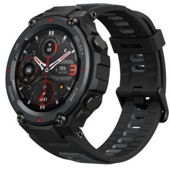 SmartWatch Amazfit T-Rex Pro Meteorite Black, Curea silicon, GPS, Smartwatch cu durabilitate remarcabila
