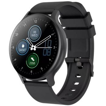 SmartWatch Canyon Badian negru, curea silicon negru