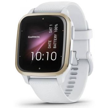 SmartWatch Garmin Venu Sq 2, White/Cream Gold