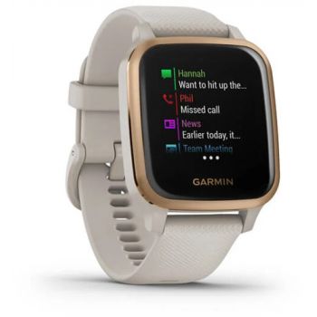 SmartWatch Garmin Venu Sq Music Edition, aluminiu rose gold, curea silicon light sand SmartWatch Garmin Venu Sq Music Edition, aluminiu rose gold, curea silicon light sand