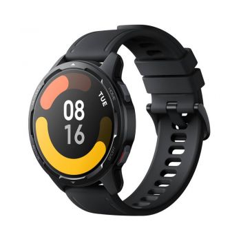 SmartWatch Xiaomi Watch S1 Active, display AMOLED, curea silicon neagra, Wi-Fi, Bluetooth, GPS + monitorizare SpO2 si ritm cardiac, autonomie pana la 12 zile