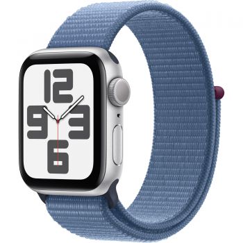 Apple Watch SE2 2023, GPS, 40 mm, Silver Aluminium Case, Winter Blue Sport Loop