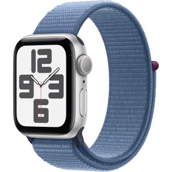 Apple Watch SE2 2023, GPS, 40 mm, Silver Aluminium Case, Winter Blue Sport Loop ieftin