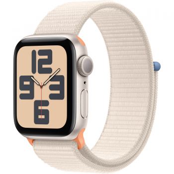 Apple Watch SE2 2023, GPS, 40 mm, Starlight Aluminium Case, Curea Starlight Sport Loop