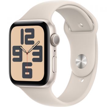 Apple Watch SE2 2023, GPS, 44 mm, Starlight Aluminium Case, Starlight Sport Band, M/L