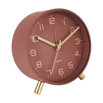 Ceas cu alarmă Karlsson Lofty, ø 11 cm, roșu